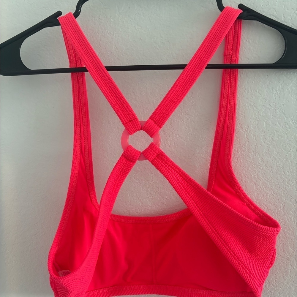 Neon Ribbed Swim Bikini Top - Picture 9 of 9